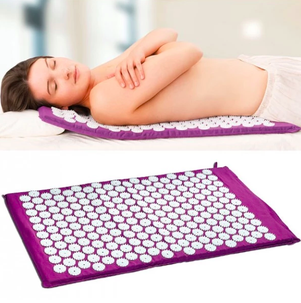tapis acupression champs de fleur